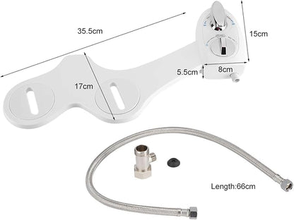 Bidet Attachment for Toilet Seat, Fresh Water Bidet Attachment Adjustable Water Pressure, Rear and Feminine Wash Self-Cleaning Attachment