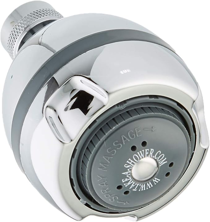 Extreme performance for low water pressure The Fire Hydrant Spa Short Chrome Massager Shower Head