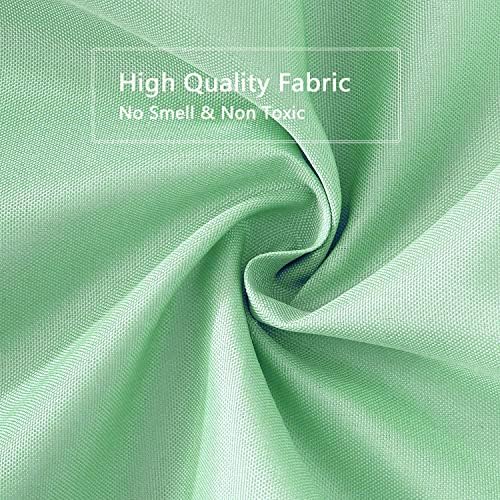 LLSCL Green Fabric Shower Curtain Liner with Magnets, Waterproof Hotel Quality, 72 x 72 Machine Washable