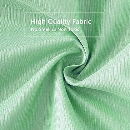 LLSCL Green Fabric Shower Curtain Liner with Magnets, Waterproof Hotel Quality, 72 x 72 Machine Washable