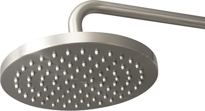 Lanikai Rain Shower Head with Handheld Spray Combo - 1028-BN, Brushed Nickel - 8" Rain Showerhead with Handheld Sprayer, 3 Spray Jets, 5-Function Rainfall Shower Head with Hose, 2.5 GPM