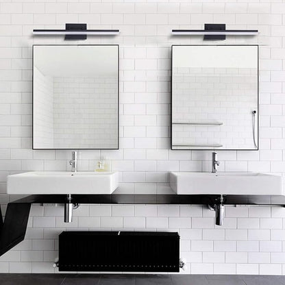 mirrea 24in Modern LED Vanity Light for Bathroom Lighting Dimmable 24w Black Painted (Warm White 3000K)