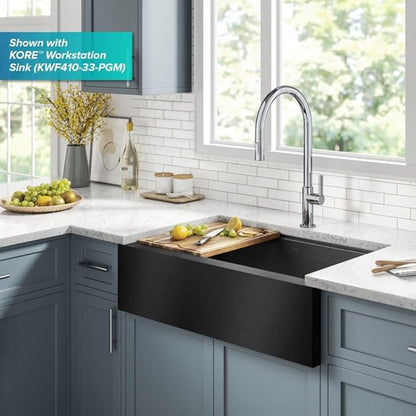 KRAUS Oletto High-Arc Single Handle Pull-Down Kitchen Faucet in Chrome, KPF-2821CH