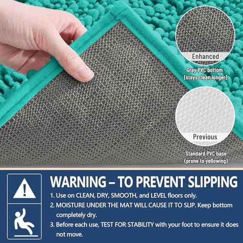 Arotive Bathroom Rugs Mat 30x20, Soft Absorbent Chenille Shaggy Bath Mat