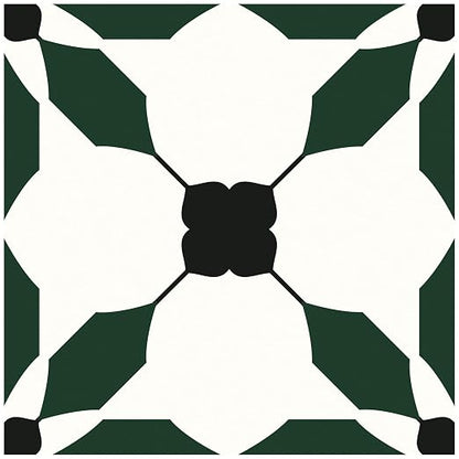MORCART 20PCS 7.87" x 7.87" Peel and Stick Floor Tile, Black Green | Self-Adhesive DIY Vinyl Flooring, Removable and Waterproof Tile Sticker for Bathroom, Kitchen, Wall, Bedroom, Stairs