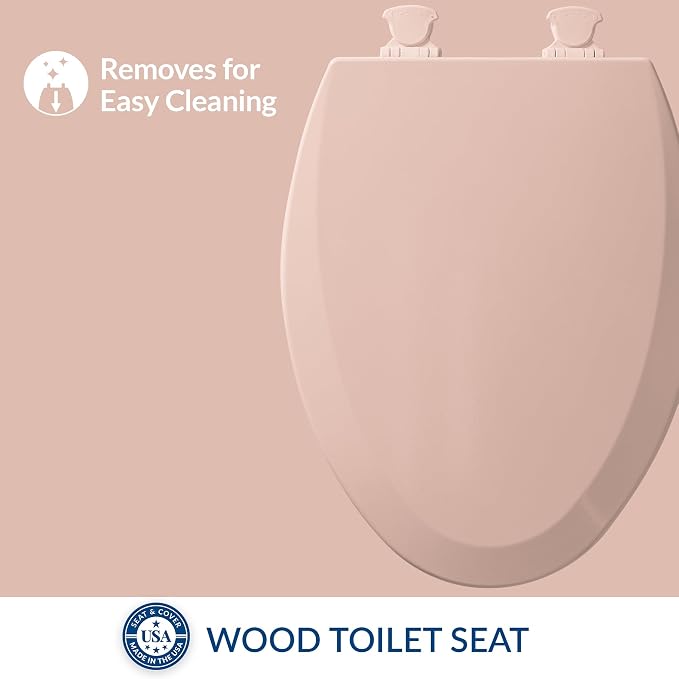 Bemis 1500EC 063 1500EC063 Toilet Seat, 2 Pack Elongated, Venetian Pink