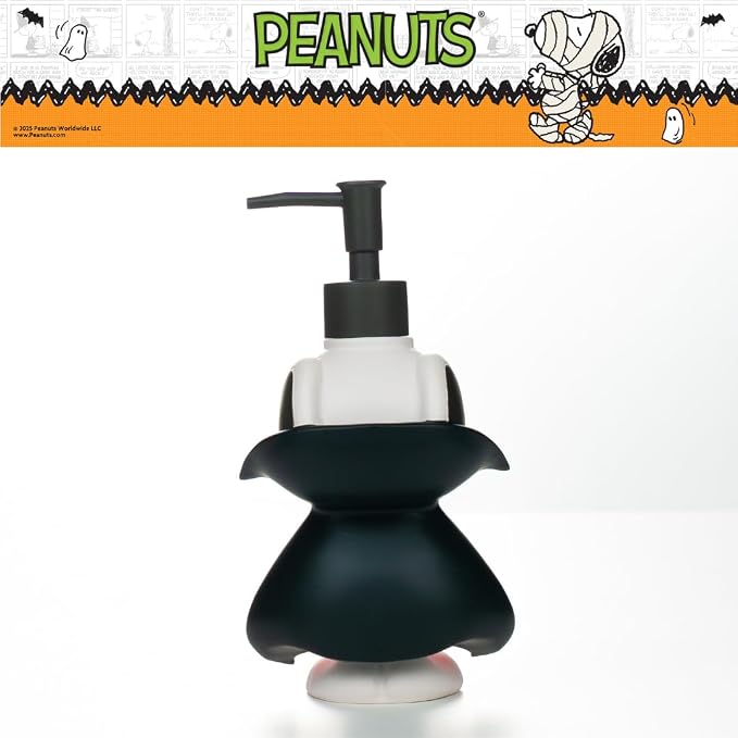 Peanuts Snoopy Vampire Soap/Lotion/Hand Sanitizer Resin Pump Dispenser, 14.81 Ounces, (Officially Licensed Product) by Franco