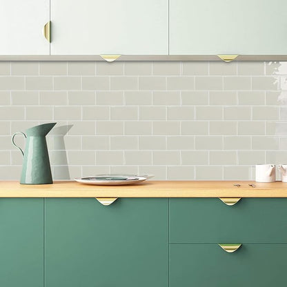 STICKGOO 10-Sheet Subway Tile Peel and Stick Backsplash, Self Adhesive Vinyl Wall Tiles, Stick on Backsplash for Kitchen and Bathroom(Thicker Design)