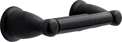 Franklin Brass Kinla Spring (1-Pack) Toilet Paper Holder Matte Black Tissue Roll Spring-Loaded Rod, Organization and Storage, Wall Mounted Bathroom Accessories KIN50-MB