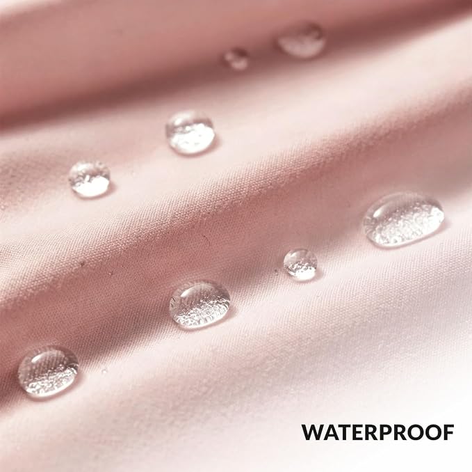 Felisa Ombre Pink and White Shower Curtain Liner,Waterproof Fabric Shower Curtain with 3 Weighted Magnets, Odorless Cloth Lightweight Bathroom Curtain,Sturdy Rustproof Grommets,72 x 72