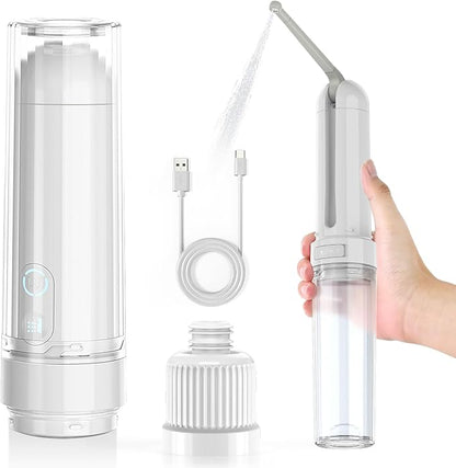 Portable Bidet for Travel Electric Bidet Sprayer with Universal Adapter | 3 Pressure Modes Rechargeable Electric peri bottle 180 ml Waterproof Handheld Bidet for Women Men Personal Hygiene