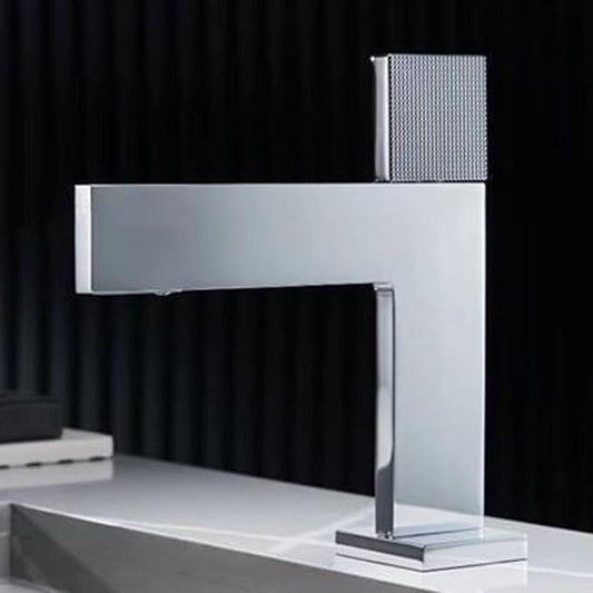 Bathroom Water Faucet Single Hole Waterfall Faucet for Bathroom Sink Single Handle Chrome