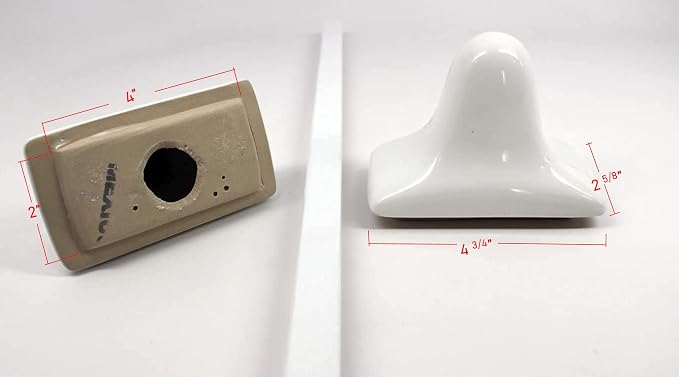 Tenedos White Glazed Ceramic Bathroom Accessory Kit - Not for Flat Surface Installation (Towel Bar)- There is an Insert that goes Inside wall- Professional Installation Needed
