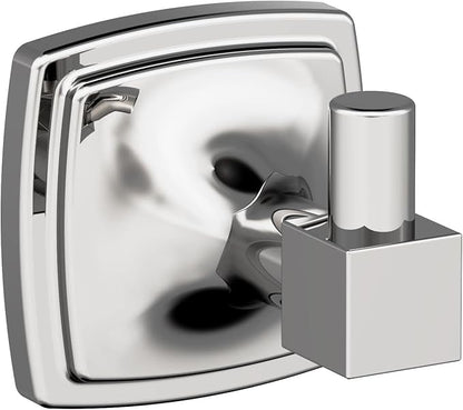 Amerock BH3609026 | Chrome Single Robe Hook | 2-1/4 in. (57 mm) Length Towel Holder | Stature | Towel Hook for Bathroom | Bathroom Hardware | Bath Accessories