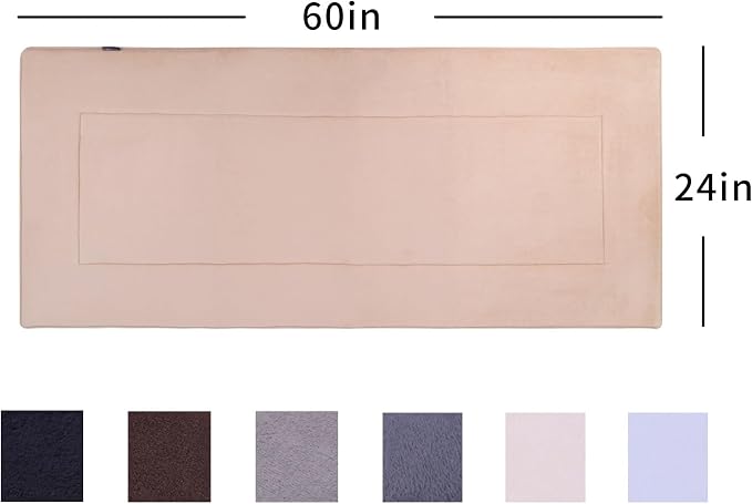 Soft Hallway Runner Rug,Washable Floor Rugs, Non Slip Memory Foam Rug,Super Water Absorption, Suitable for Bathroom Mat, Entrance,Kitchen, Living Room Decor(2x5ft Beige)