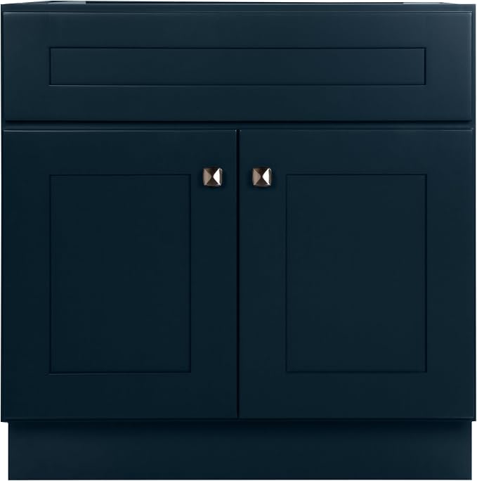 Design House Brookings Bathroom Vanity, 30", Dark Night | Adjustable Hinges, Freestanding, Contemporary/Modern, Wood, Bath, 215442