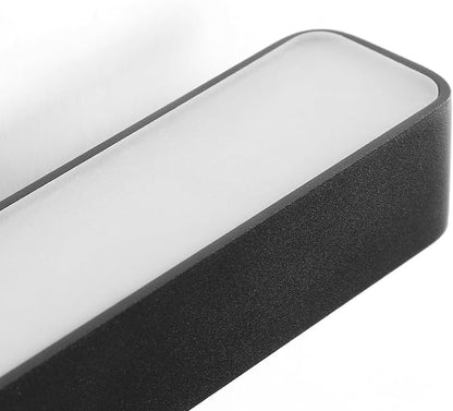 LED Modern Bathroom Vanity Light Fixtures (24-Inch, Cool White 6000K), Modern Acrylic Bathroom Wall Lighting Fixtures for Bathroom Over Mirror, Matte Black