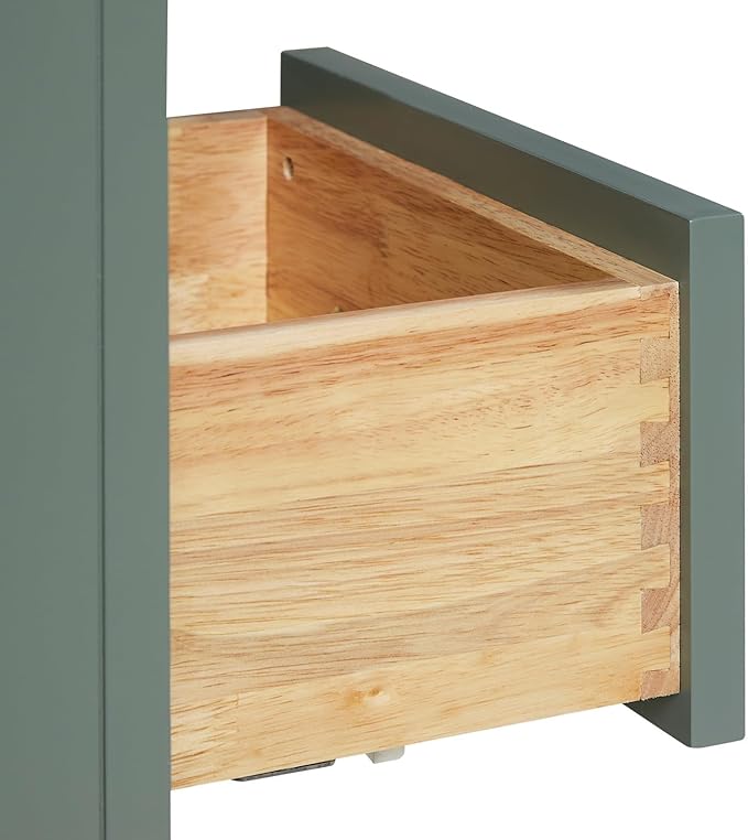 ARIEL Hepburn 66 Inch Double Rectangle Sink Bathroom Vanity with Carrara White Quartz Countertop 1.5 Inch in Vintage Green