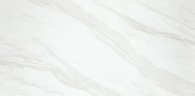 Daltile Perpetuo 12" x 24" Porcelain Marble Look Wall & Floor Tile in Polishied Timeless White (9 pieces per carton) (17.01 sqft per carton)