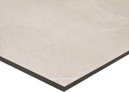 Daltile Perpetuo 24" X 24" Porcelain Marble Look Floor Tile in Polished Elegant Beige (4 pieces per carton) (15.20 sqft per carton)