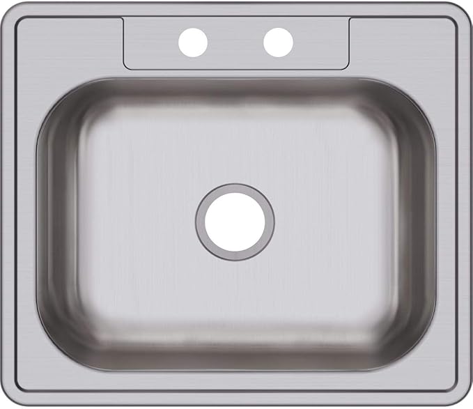 Elkay Dayton D125212 Single Bowl Drop-in Stainless Steel Sink