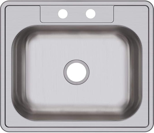 Elkay Dayton D125212 Single Bowl Drop-in Stainless Steel Sink