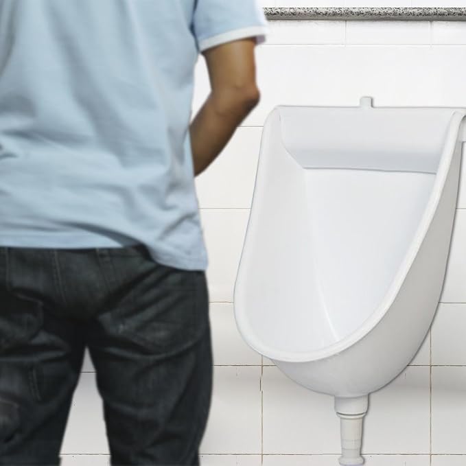 Wall Mount Toilet Wall Mounted Male Toilet with Flush | Male Urinals for Home Dorm Garden RV Apartment Dad Boyfriend Grandpa