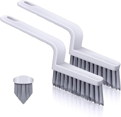 Lumkew Grout Cleaner Brush V Shape, Stiff Grout Cleaning Brushes for Tile Floor, Handheld Grout Scrub Brush Set for Shower, Bathroom, Kitchen, Household Use,2 pcs | Stiff Grout Cleaning Brushes For Tile Floor, Handheld Grout Scrub Brush Set For Shower,...