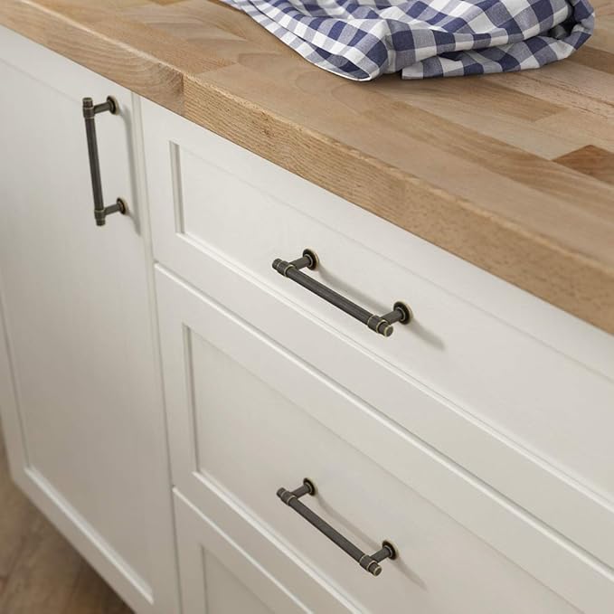 Franklin Brass Francisco (1-Pack) Cabinet Handles 4' Hole Center Warm Chestnut Kitchen Drawer Pulls Dresser, Furniture Hardware P29617-WCN-C