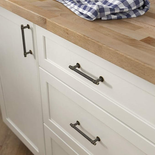 Franklin Brass Francisco (1-Pack) Cabinet Handles 4' Hole Center Warm Chestnut Kitchen Drawer Pulls Dresser, Furniture Hardware P29617-WCN-C