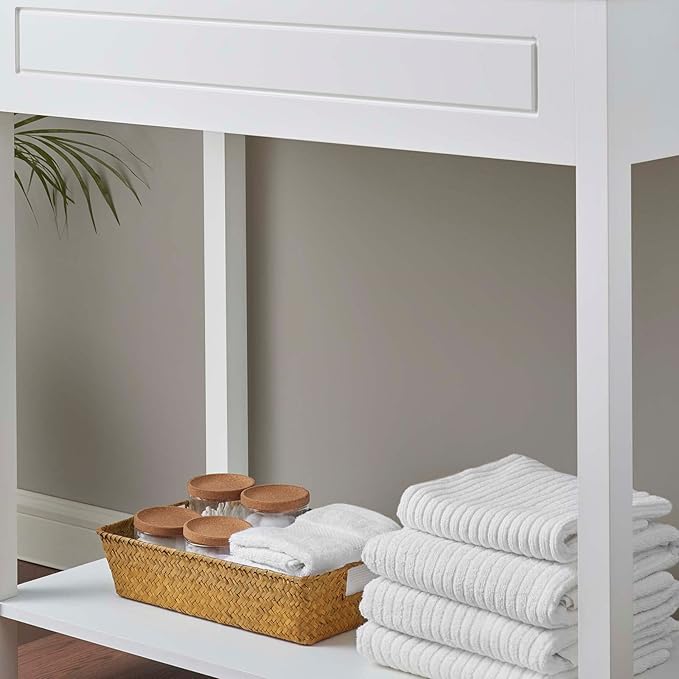 Modway Altura Modern 36" Bathroom Vanity Cabinet in White - Sink Basin Not Included