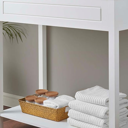 Modway Altura Modern 36" Bathroom Vanity Cabinet in White - Sink Basin Not Included