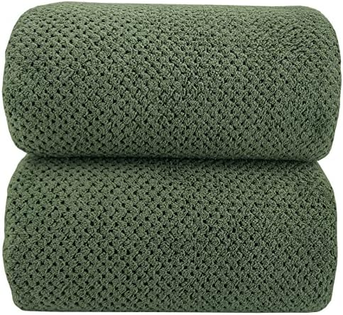 YTYC 39x78 Bath Sheets,Towels for Bathroom,Olive Green,2-Pieces