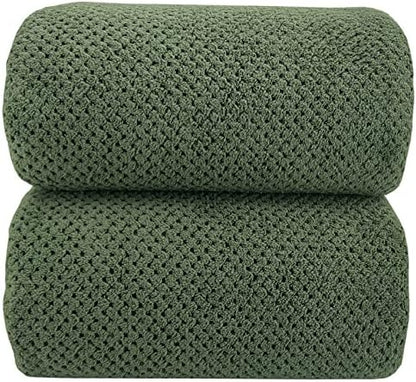 YTYC 39x78 Bath Sheets,Towels for Bathroom,Olive Green,2-Pieces