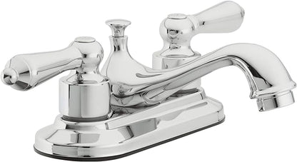 Aqua Vista 15-B42WTSP-CP-AV Bathroom Sink Faucet, Watersense Certified, Polished Chrome Two Handle