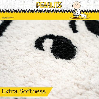 Collectibles Peanuts Snoopy 100% Cotton Non Slip Plush Bathroom Mat Rug (Officially Licensed Product) by Franco