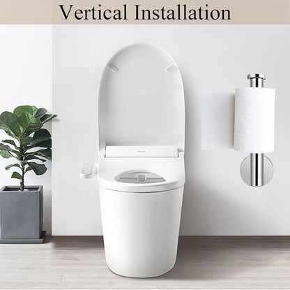 Chrome Bathroom Hardware Set, Towel Ring & Toilet Paper Holder, Stainless Steel SUS304, Hand Towel Hanger & Toilet Roll Holder, Sturdy Bathroom Accessories for Home or Kitchen