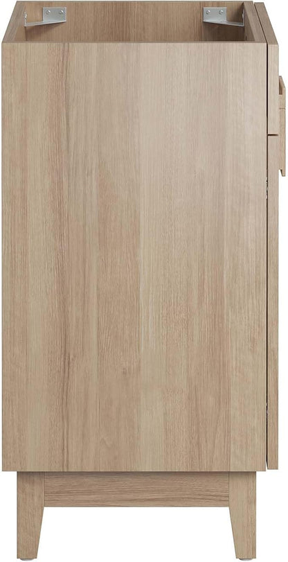 Modway EEI-6399-OAK Miles 24” Bathroom Vanity Cabinet (Sink Basin Not Included), Oak