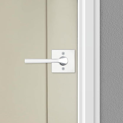 Kwikset Lisbon Non-Functioning Dummy Door Lever in Polished Chrome