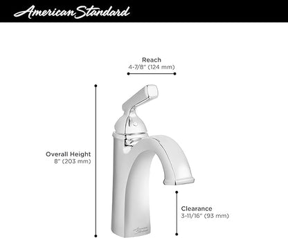 American Standard 7018101.002 Edgemere Single-Hole Bathroom Faucet, Chrome