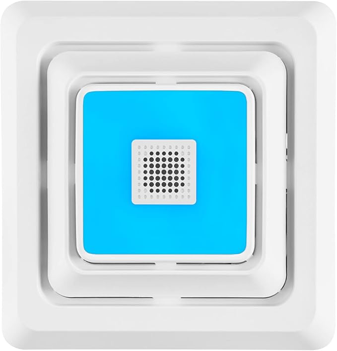 Broan-NuTone FG800RGBS Genuine Replacement Cover (Bath Fan Not Included) with ChromaComfort LED Light and Sensonic Bluetooth Speaker, Fits Select Bathroom Fan Models