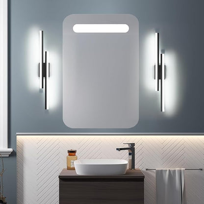 PRESDE LED Bathroom Vanity Light，Modern Black 32 Inch LED Wall Lighting Fixture Over Mirror 3CCT
