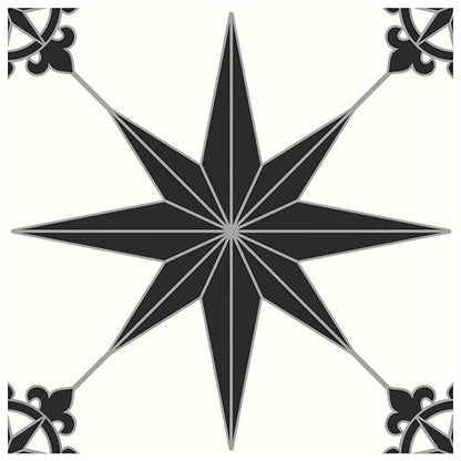 MORCART 40PCS 7.87" x 7.87" Peel and Stick Floor Tile, Black Stellar | Self-Adhesive DIY Vinyl Flooring, Removable and Waterproof Tile Sticker for Bathroom, Kitchen, Wall, Bedroom, Stairs