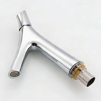 Faucet for Bathroom Sink Single Handle Bathroom Faucet 1 Hole Brass Hot and Cold Chrome