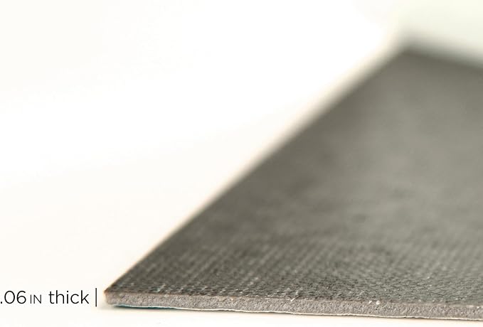 FloorPops 12-in by 12-in Black Daphne Vinyl Peel & Stick Floor Tiles (10 Tiles), (10 sq.ft./Carton) (Pack of 6)