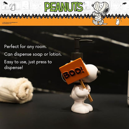 Peanuts Snoopy Soap/Lotion/Hand Sanitizer Resin Pump Dispenser, 10.23 Ounces, (Officially Licensed Product) by Franco