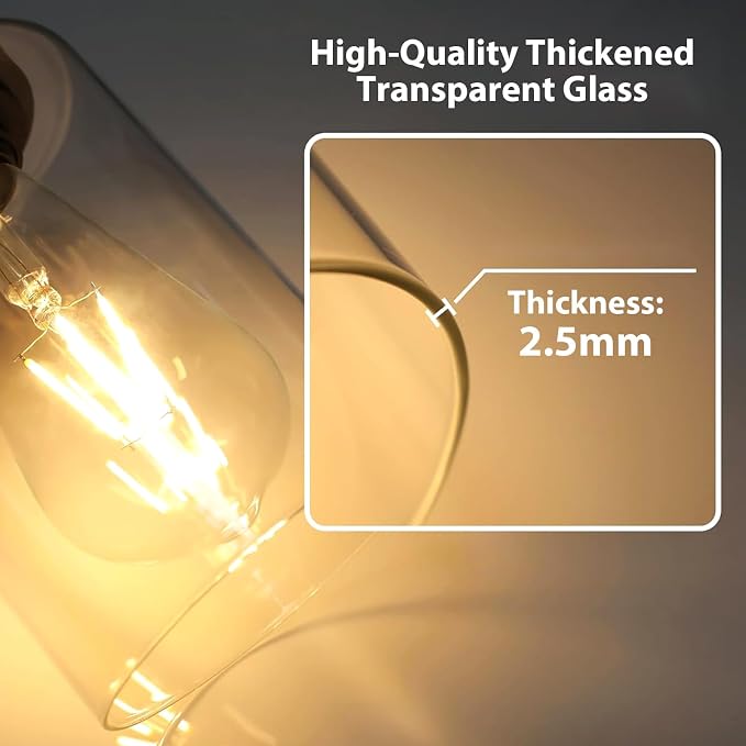 IZORRO Modern Bathroom Light Fixtures, 6 Light Gold Vanity Lights, Bathroom Lightig Fixtures Over Mirror with Clear Glass for Living Room Cabinet