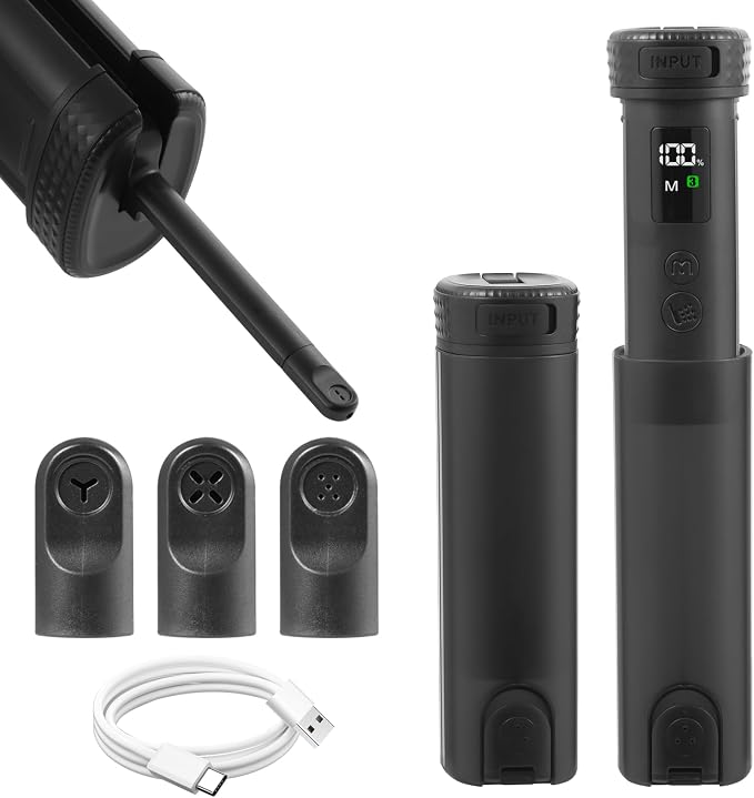 Portable Bidet for Travel, IPX7 Electric Travel Bidet 210ml 4 Nozzles | LED Display, 2 Modes & 3 Pressure Levels, 180° Adjustable, Replacement Nozzles,USB Rechargeable,for Women Men Cleaning,Black