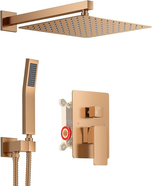 KOJOX Shower System Brushed Champagne Bronze