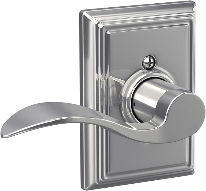 SCHLAGE Lock Company Addison Trim with SCHLAGE Hall and Closet Lever, Bright Chrome (F10 ACC 625 ADD)